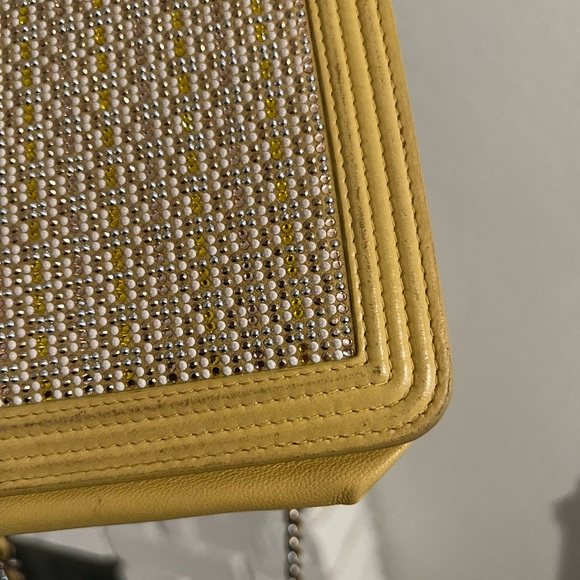 CHANEL RARE Crystal Boy Wallet on Chain (yellow) - Picture 11 of 17